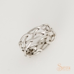 Sterling Silver Thin Weave Ring